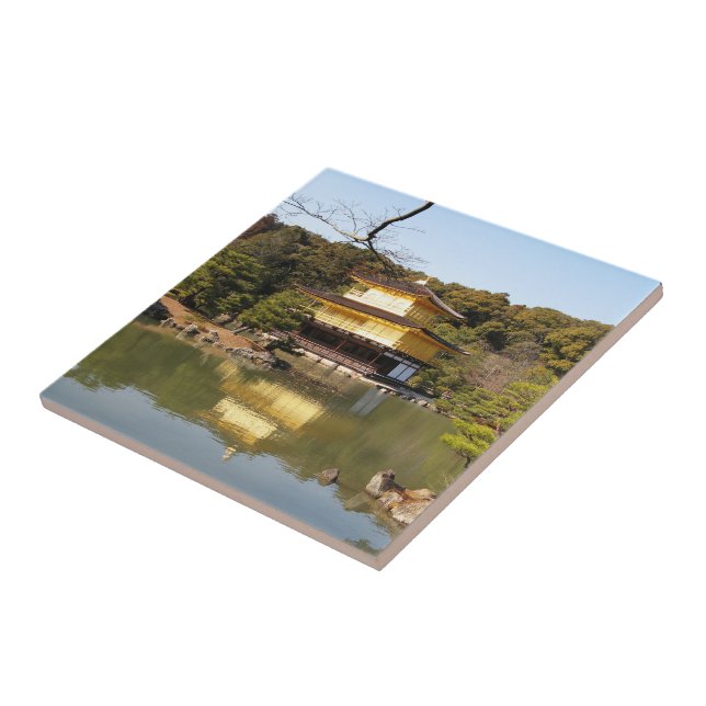 Kinkaku-ji 金 閣 Tempel 寺 Goldenen Pavillon Fliese (Seite)