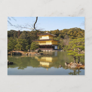 Kinkaku-ji 金 閣 Tempel 寺 Goldenen Pavillon Postkarte