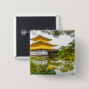 Kinkaku-ji, der goldene Pavillon, Kyoto Button