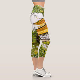 Kinkaku-ji, der goldene Pavillon, Kyoto Capri Leggings