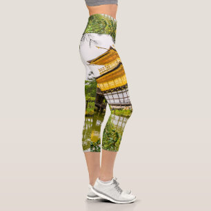 Kinkaku-ji, der goldene Pavillon, Kyoto Capri Leggings