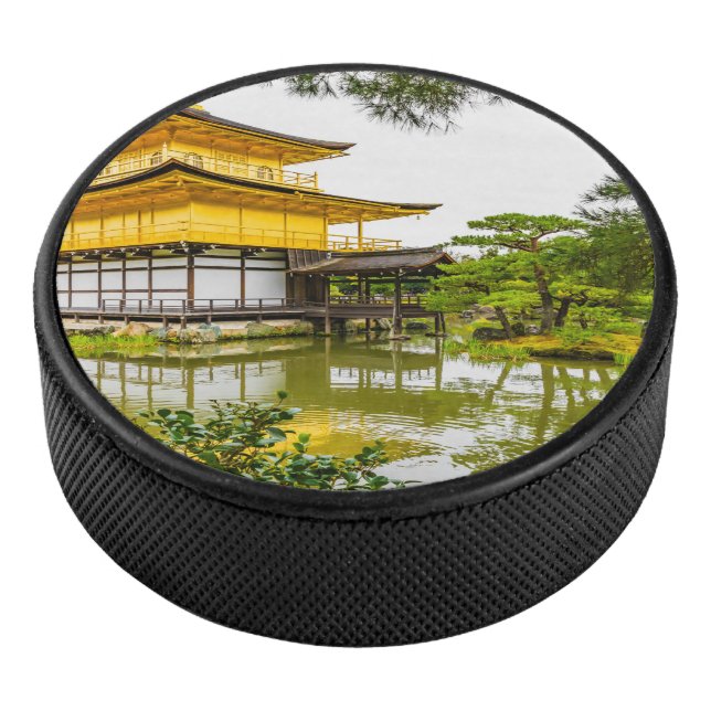 Kinkaku-ji, der goldene Pavillon, Kyoto Eishockey Puck (3/4)
