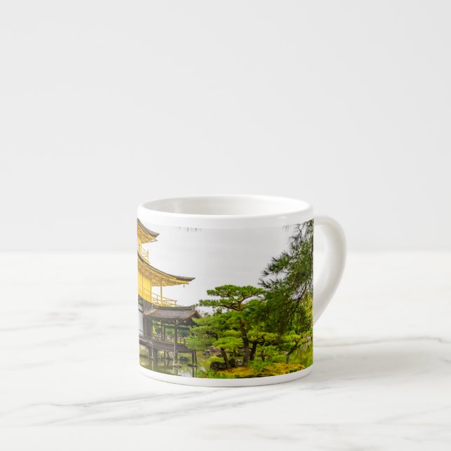 Kinkaku-ji, der goldene Pavillon, Kyoto Espressotasse (Vorderseite Rechts)