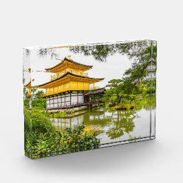 Kinkaku-ji, der goldene Pavillon, Kyoto Fotoblock