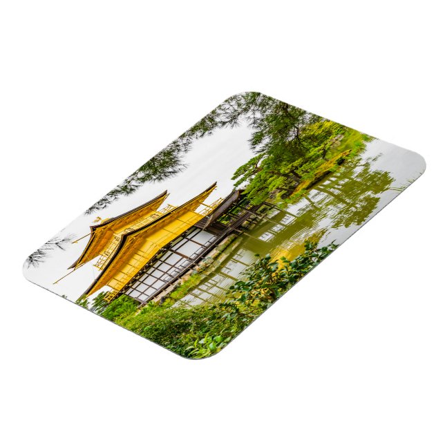 Kinkaku-ji, der goldene Pavillon, Kyoto Magnet (Linke Seite)