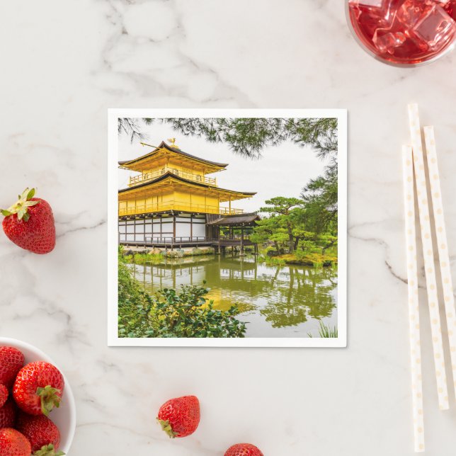 Kinkaku-ji, der goldene Pavillon, Kyoto Serviette (Beispiel)