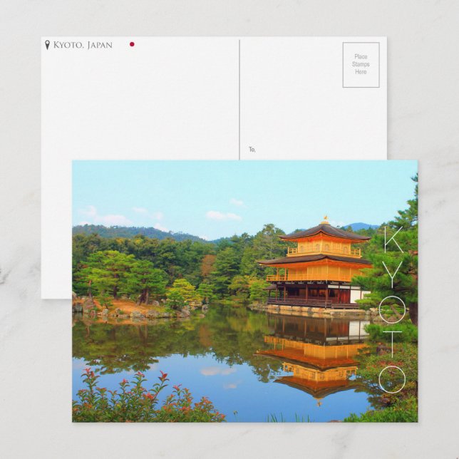 Kinkaku-ji, Kyoto, Japan Postcard Postkarte (Vorne/Hinten)