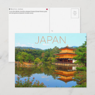 Kinkaku-Ji, Kyoto, Japan Reise-Postkarte Postkarte