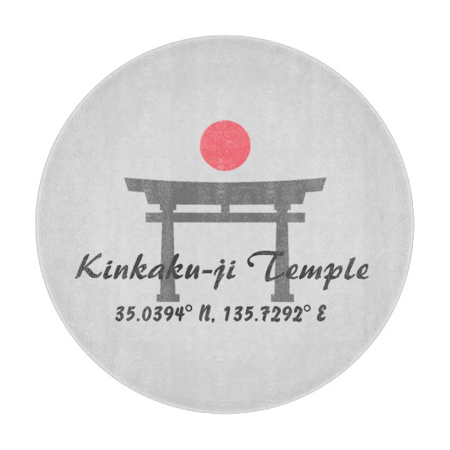 Kinkaku-ji Temple Latitude Longitude Schneidebrett (Vorderseite)