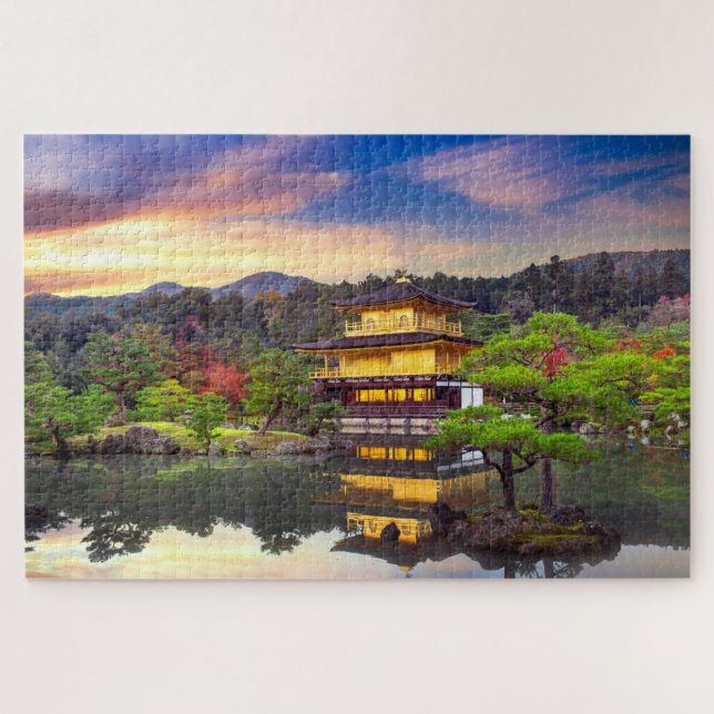 Kinkaku-ji Zen Tempel Kyoto Japan Sunset Travel (Horizontal)