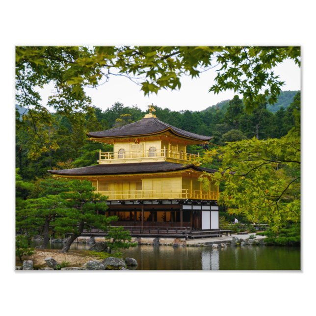 Kinkaku-ju (Pavillon d'or), Kyoto - Photo (Devant)