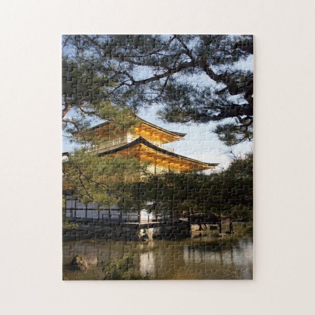 Kinkakuji (Der Goldene Pavillon) Puzzle (Vertikal)