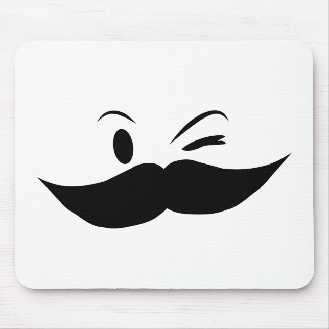 Kinky Mustache Mousepad (Vorne)