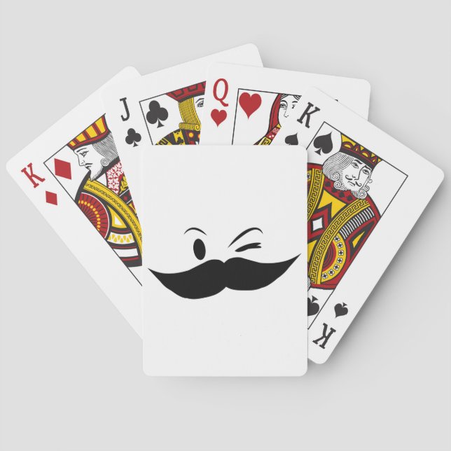 Kinky Mustache Spielkarten (Rückseite)