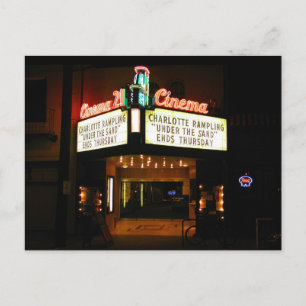 Kino 21 bei Night Portland Oregon Postcard Postkarte