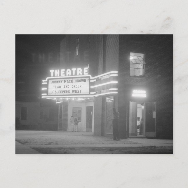 Kino bei Nacht, 1941 Postkarte (Vorderseite)