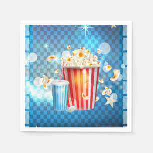 Kino Filme Filmnacht Popcorn Limonade Party Serviette