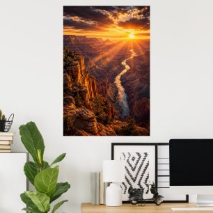 Kino-Grand-Canyon-Arizona-Sonnenuntergangs-Poster Poster