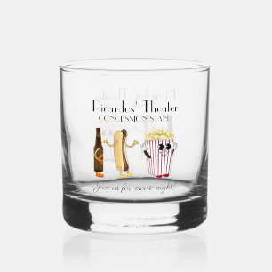 Kino KiosK Hotdog Popcorn Rock Whiskyglas