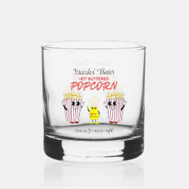 Kino Spaß Popcorn Mascots Rocks Whiskyglas
