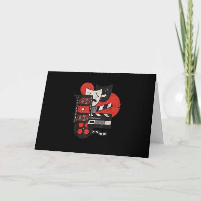 Kino Theater Schauspieler oder Liebhaber Geschenk Karte (Vorderseite)