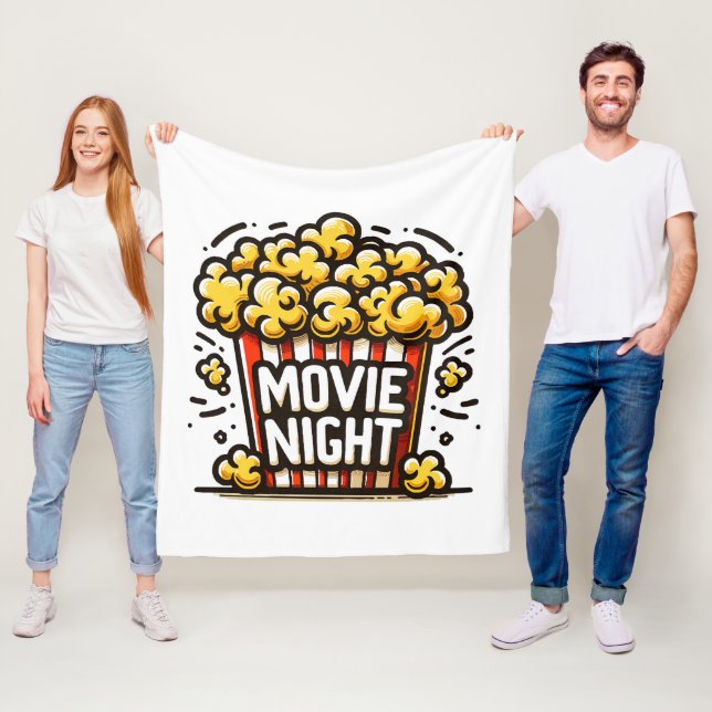 Kinoabend Delight Playful Popcorn Fleecedecke (Beispiel)