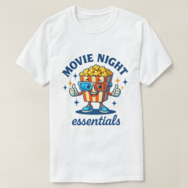 Kinoabend Essentials Spaß Popcorn Cartoon T-Shirt