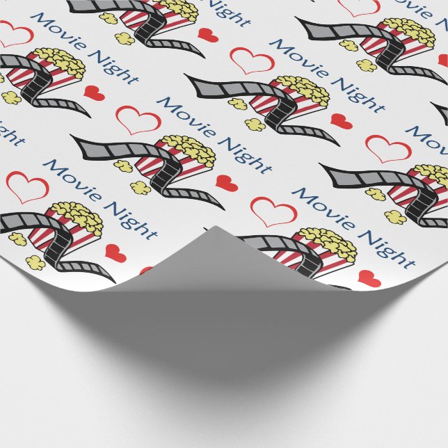 Kinoabend Geschenkpapier (Ecke)