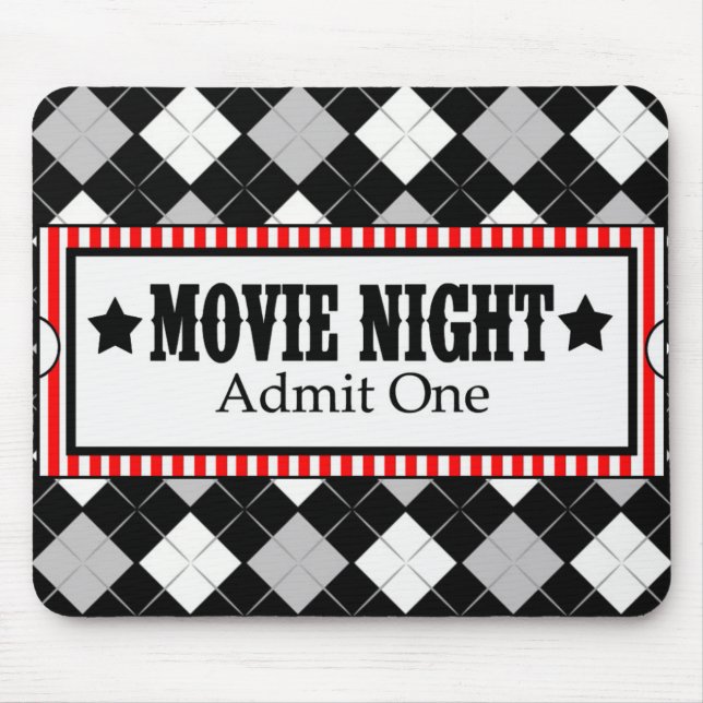 *Kinoabend* Kinoticket Mousepad (Vorne)