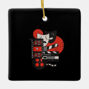 Kinospielerin oder Lover-Geschenk Keramikornament