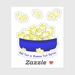 Kinozeit Popcorn Aufkleber
