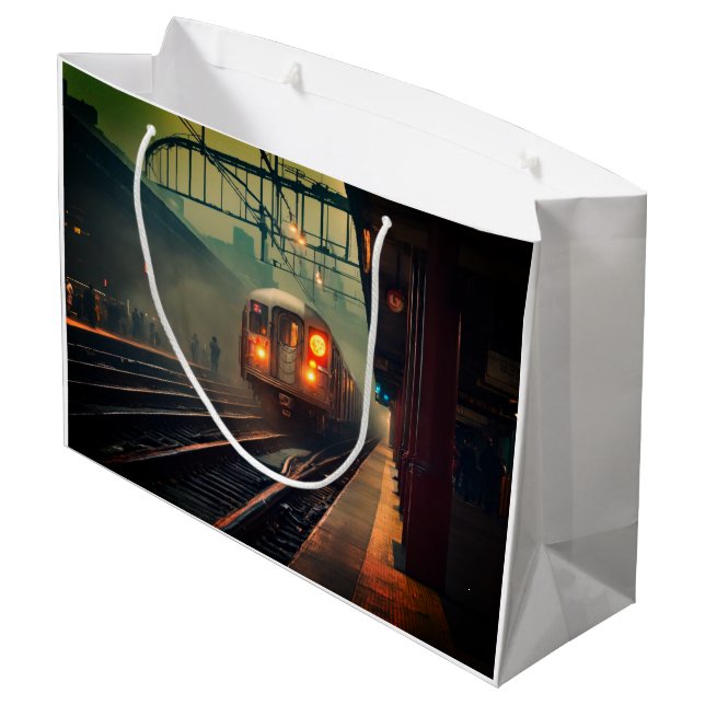 Kinozug große Geschenktasche Geschenktüte (Rückseite Schrägansicht)