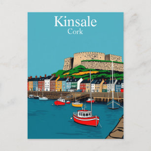 Kinsale Cork Ireland Irish Harbor Postkarte