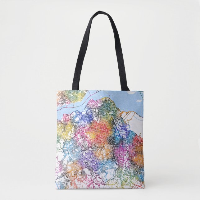 Kinshasa DR Kongo City Map Tasche (Vorderseite)