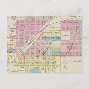 Kinsley, Edwards Landkreis, Kansas Postkarte