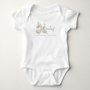 Kinsley Girls nennen personalisiertes Baby Strampler
