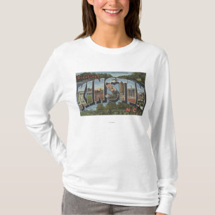 Kinston, North Carolina - große Buchstabe-Szenen T-Shirt