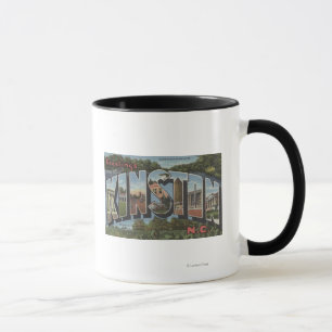 Kinston, North Carolina - große Buchstabe-Szenen Tasse
