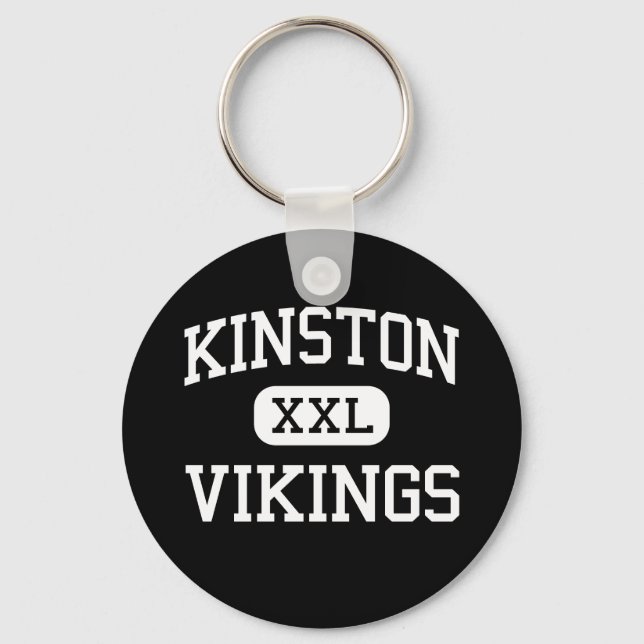 Kinston - Wikings - hoch - Kinston North Carolina Schlüsselanhänger (Vorderseite)