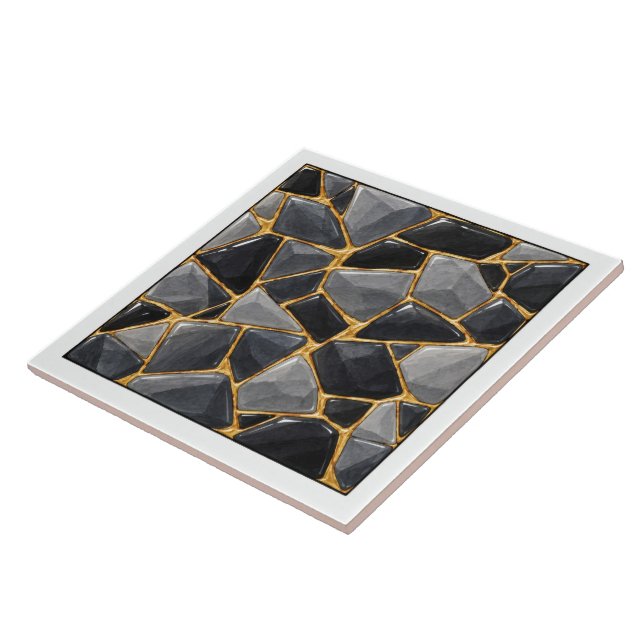Kintsugi Nacht Fliese (Seite)