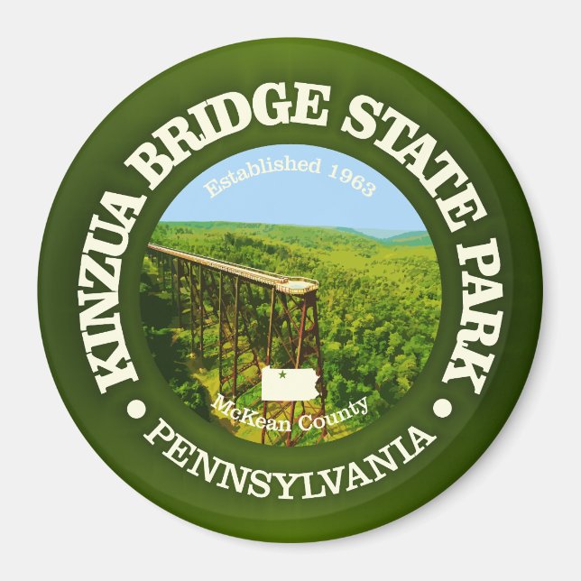 Kinzua Bridge SP Magnet (Vorne)