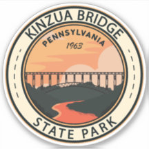 Kinzua Bridge Staat Park Pennsylvania Retro Abzeic