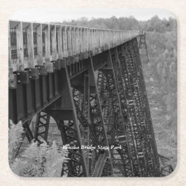 Kinzua Brücke Skywalk Rechteckiger Pappuntersetzer