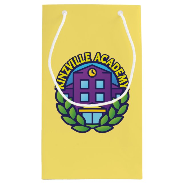 Kinzville Hochschullogo Kleine Geschenktüte (Rückseite)