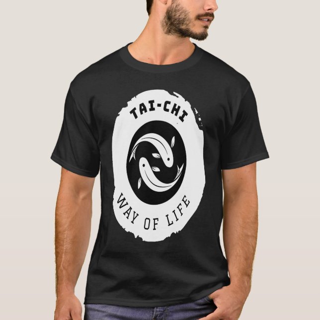 Kio Fish Tai Chi Ying Yang Balance Taoism Meditati T-Shirt (Vorderseite)