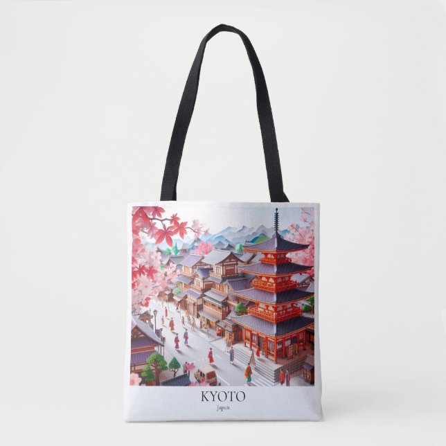 Kioto Dreamscape All-Over-Print Tote Bag Medium Tasche (Vorderseite)
