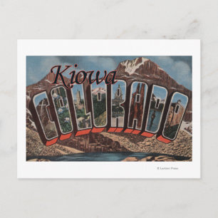 Kiowa, ColoradoGroße BriefszenenKiowa, CO Postkarte
