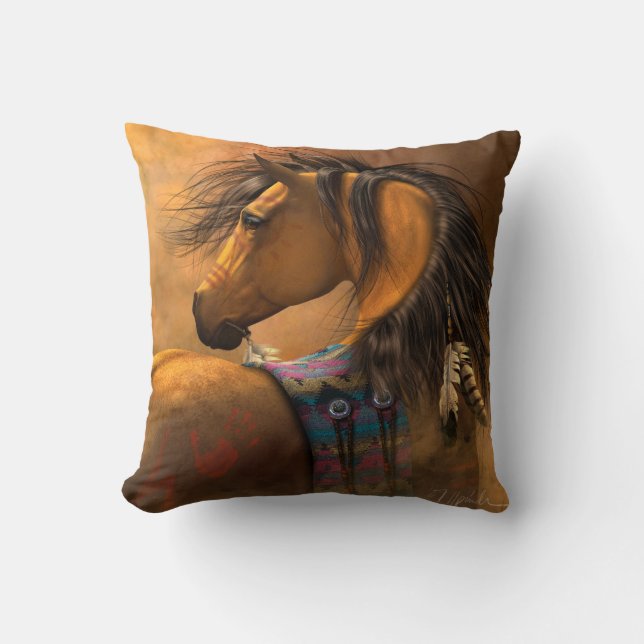 Kiowa Golddesigner-Kissen Kissen (Vorderseite)
