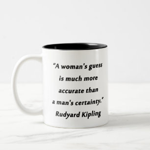 Kipling - die Vermutung der Frau Zweifarbige Tasse