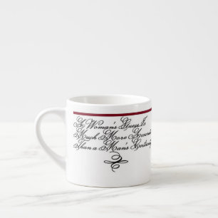 Kipling-Zitat - Vermutung einer Frau Espressotasse